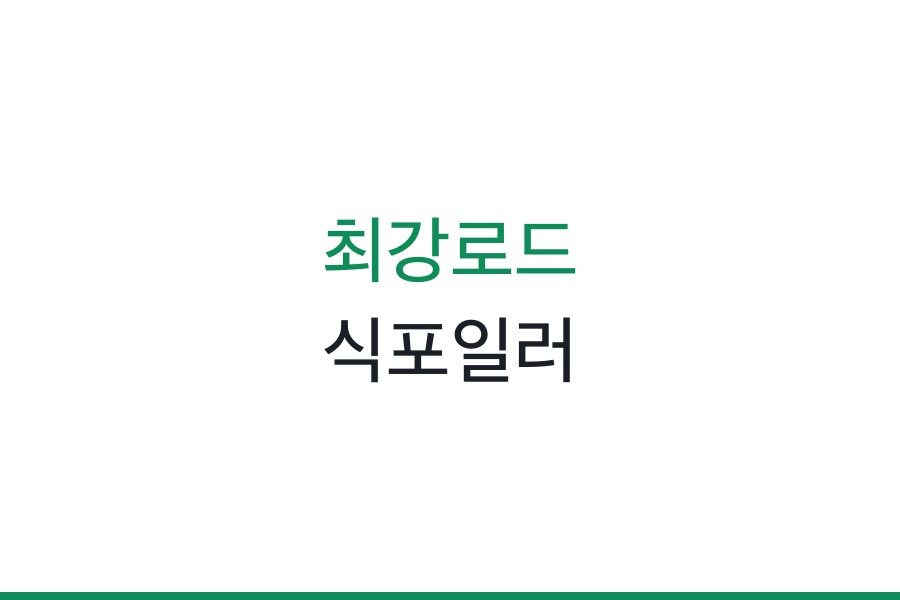 최강로드 식포일러
